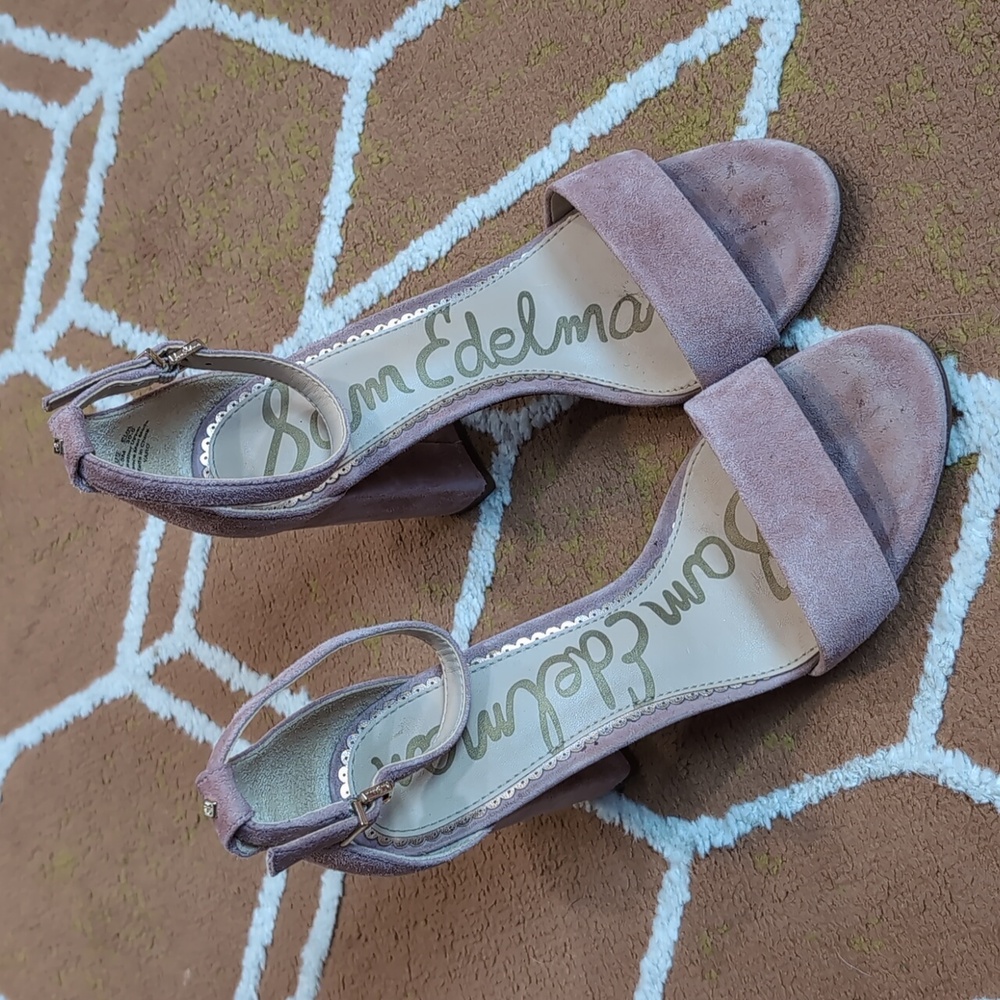 Sam Edelman Pink Suede Heels